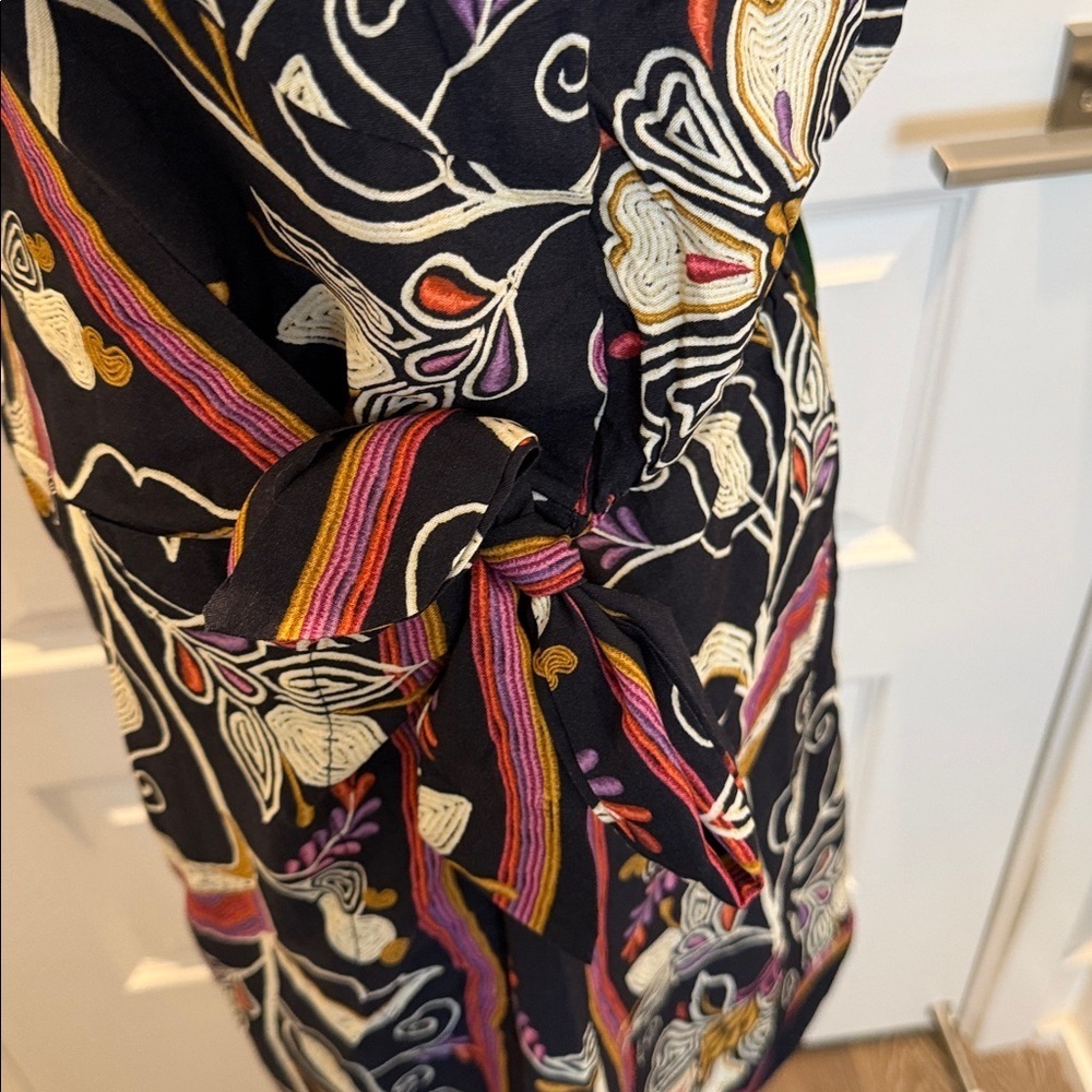 FARM Rio Black Floral Mini Dress Size L - Picture 7 of 11